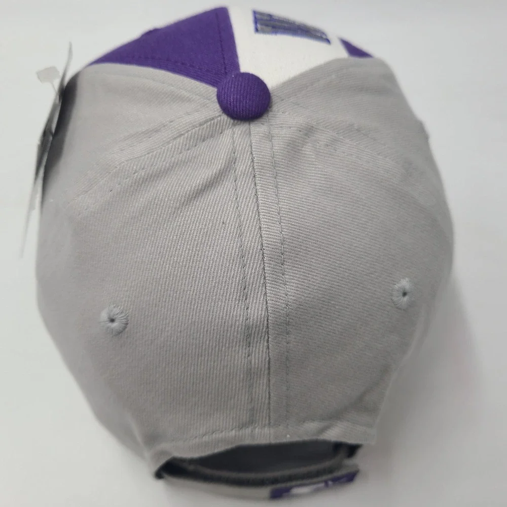 Vintage Youth Kansas State Wildcats Hat Adjustable Starter Purple Gray NCAA KSU